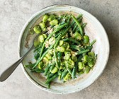 Salat mit dreierlei Bohnen