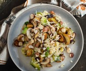 Pilz-Risotto mit Rosenkohl