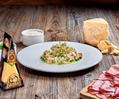 Risotto mit grünen Erbsen und DŽIUGAS® Delicate