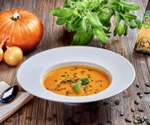 Kürbiscremesuppe mit DŽIUGAS® Piquant
