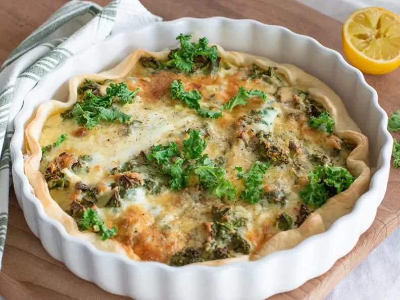 Grünkohl-Quiche