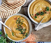 Levantinische Rote Linsensuppe