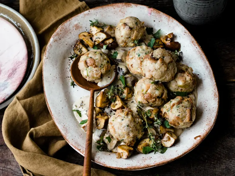 Vegane Semmelknödel