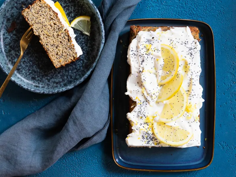 Low-Carb Mohn-Zitronenkuchen