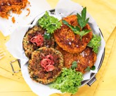 Bratlinge mit Dip