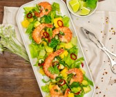 SalaRico mit Gambas und Avocado-Mango