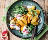 Chicken Curry mit Süßkartoffel in Rosmarinbutter