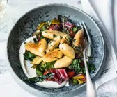 Gnocchi mit Mangold und Ziegenkäsecreme