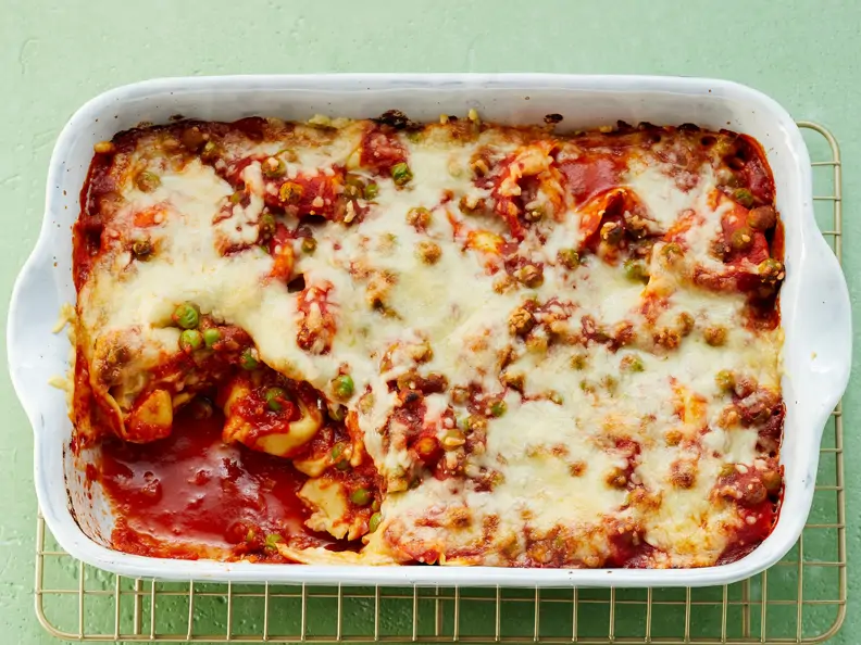 Überbackene Tortellini