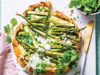 Veggie-Mix auf französischem Knusperboden