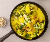Brokkoli-Cashew-Curry mit Kokosmilch