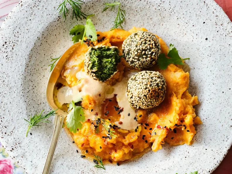 Mangold-Falafel