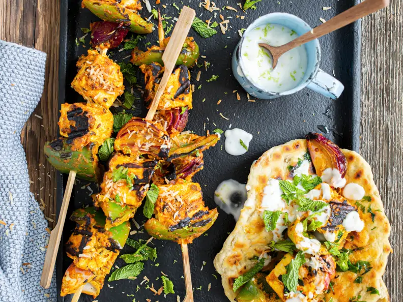 Paneer grillen