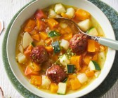 Herbstlicher Eintopf mit Kürbis