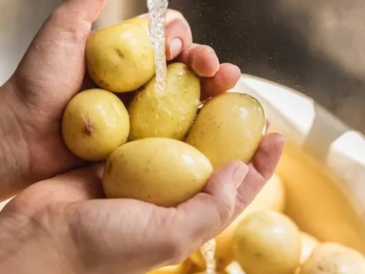 Obst und Gemüse waschen