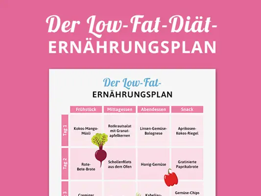 Ernährungsplan Low Fat Diät