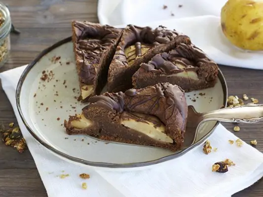 Schokoladen-Birnenkuchen