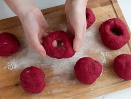 Rote-Bete-Bagels Step 2
