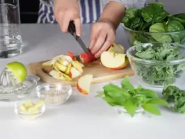 Green Smoothie mit Minze Step 1