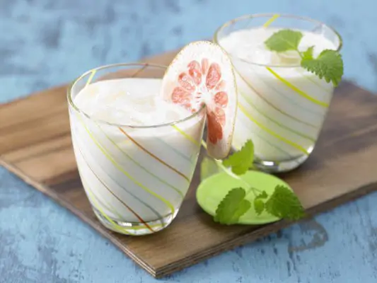 Zitrus-Shake mit Soja