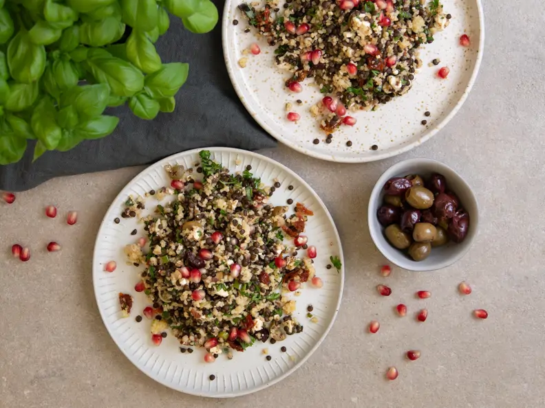 Belugalinsensalat