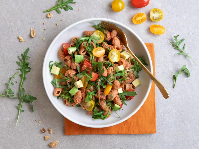 Nudelsalat mit Rucola