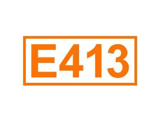 E 413 ein Füllstoff
