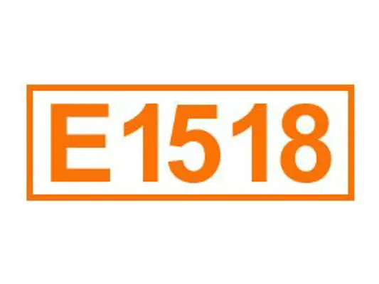 E 1518 ein Lebensmittelträgerstoff