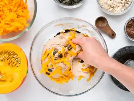 Dinkel-Hafer-Brot mit Kürbis – Step 2