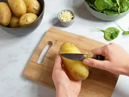 Kartoffel-Spinat-Frittata Step 1