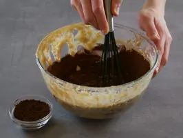 Marmorkuchen Step 2: dunklen Teig anrühren