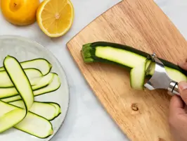 Gratinierte Zucchini-Garnelen-Röllchen Step 1