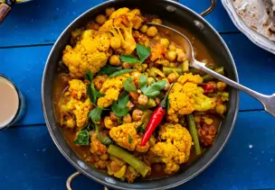 Blumenkohl-Kichererbsen-Curry