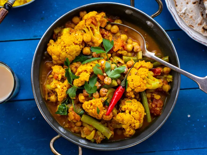 Blumenkohl-Kichererbsen-Curry