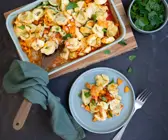 Vegetarischer Tortellini-Auflauf