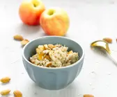 Vanille-Hafer-Porridge mit Leinsamen und Apfel