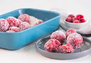 Kokos-Himbeer-Balls