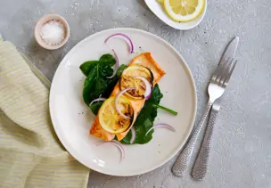 Lachs aus der Heißluftfritteuse
