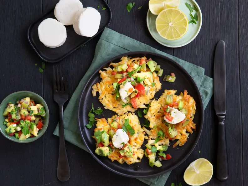 Kartoffelrösti mit Käse