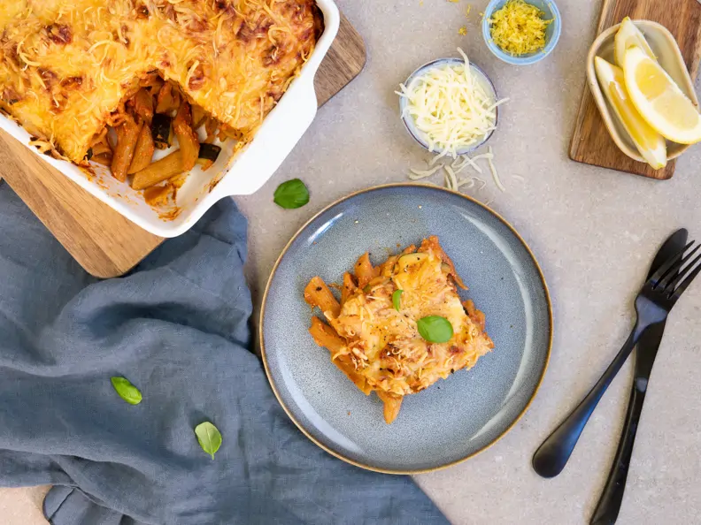 Nudelauflauf mit Zucchini