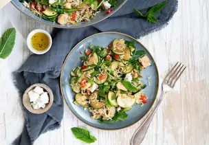 Reissalat mit Hähnchen