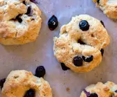 Blaubeer-Bagels