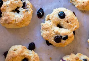 Blaubeer-Bagels