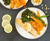 Lachs mit Süßkartoffeln