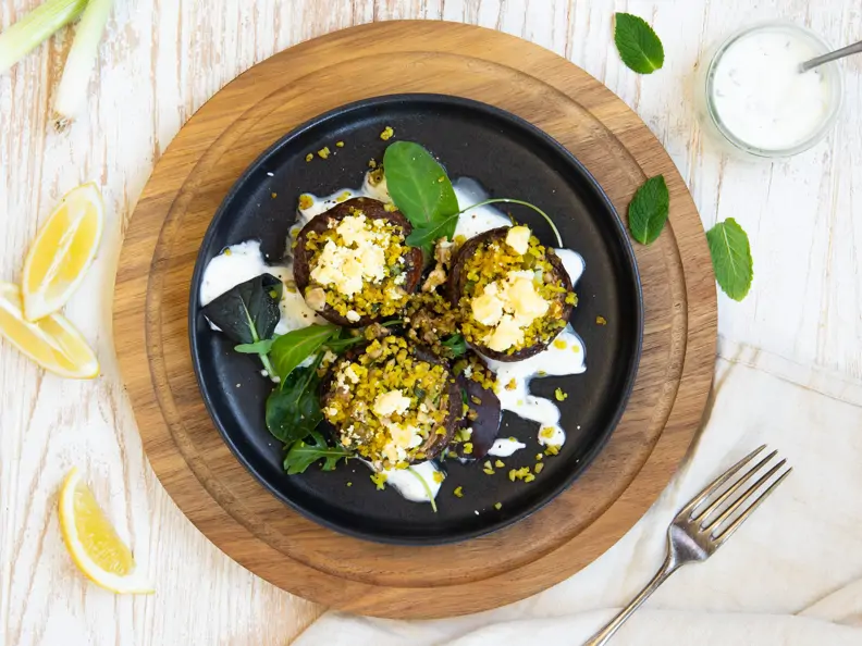 Gefüllte Champignons vegetarisch
