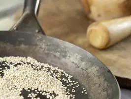 Pommes aus dem Ofen-Zubereitungsschritt 4-Sesam roesten