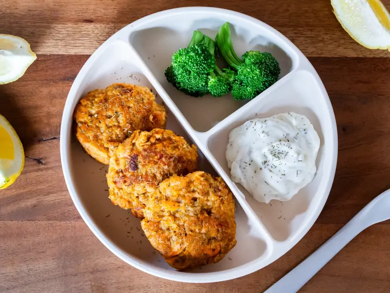 Süßkartoffelpuffer mit Lachs