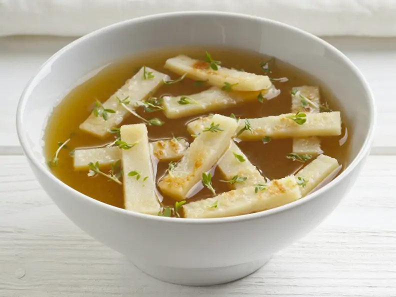 Vegane Flädlesuppe