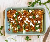 Gefüllte Zucchini mit Hackfleisch und Feta 