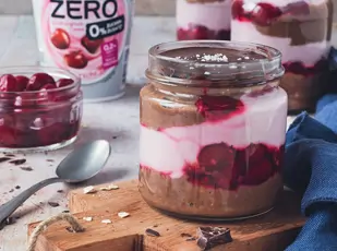 Overnight Oats mit Kirsch-Kakao